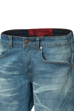 Bela Rocker Men's Motorcycle Jeans Light Blue