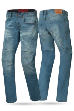 Bela Rocker Men's Motorcycle Jeans Light Blue