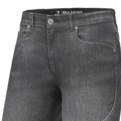 Bela Rocker Motorcycle Jeans for Men Black vaquero