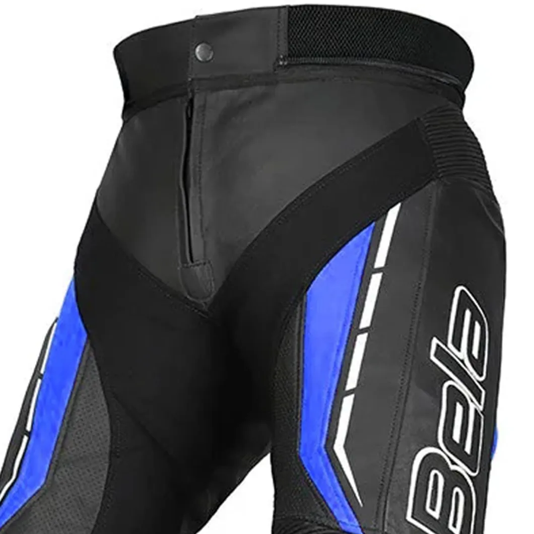 Bela Rocket Black BLUE MEN'S Trousers (Kangaroo Leather Mix)