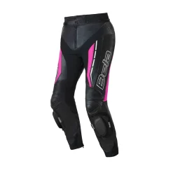 Bela Rocket Black Pink Women's Pants (Kangaroo Leather Mix)