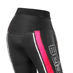 Bela Rocket Black Pink Women's Pants (Kangaroo Leather Mix)