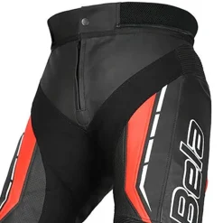 Bela Rocket Black Red MEN'S Trousers (Kangaroo Leather Mix)