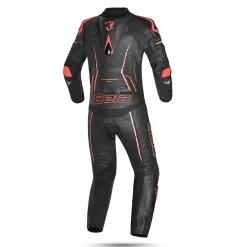 Bela Rocket Black Red 2PC Leather Suits Men Kangaroo Mix