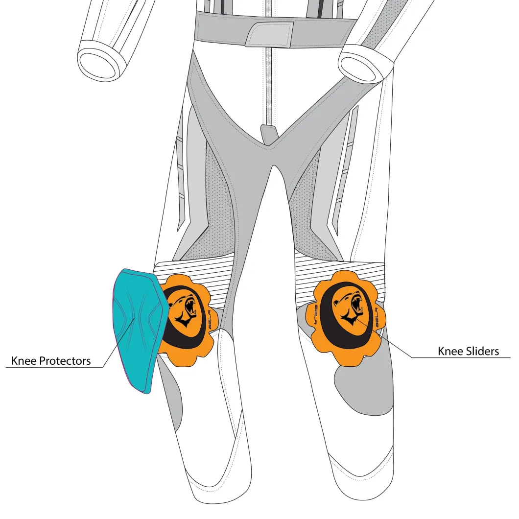Bela Rocket Black Red 2PC Leather Suits Men Kangaroo Mix