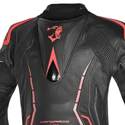 Bela Rocket Black Red 2PC Leather Suits Men Kangaroo Mix