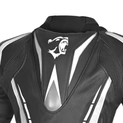 Bela Rocket Black White Women's Jacket (Kangaroo Leather Mix)
