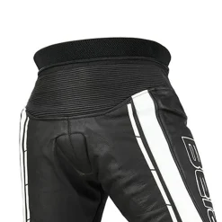 Bela Rocket Black White Women's Pants (Kangaroo Leather Mix)