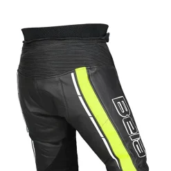 Bela Rocket Black Yellow MEN'S Trousers (Kangaroo Leather Mix)
