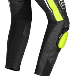 Bela Rocket Black Yellow MEN'S Trousers (Kangaroo Leather Mix)