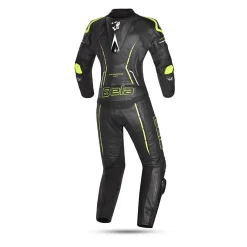 Bela Rocket Black Yellow 2PC Kangaroo Leather Mix Women's Jumpsuit