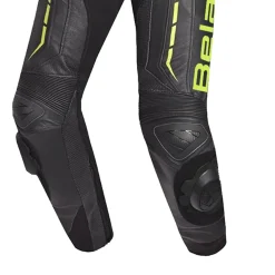Bela Rocket Black Yellow 2PC Kangaroo Leather Mix Women's Jumpsuit