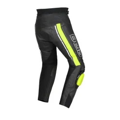 Bela Rocket Black Yellow Women's Pants (Kangaroo Leather Mix)