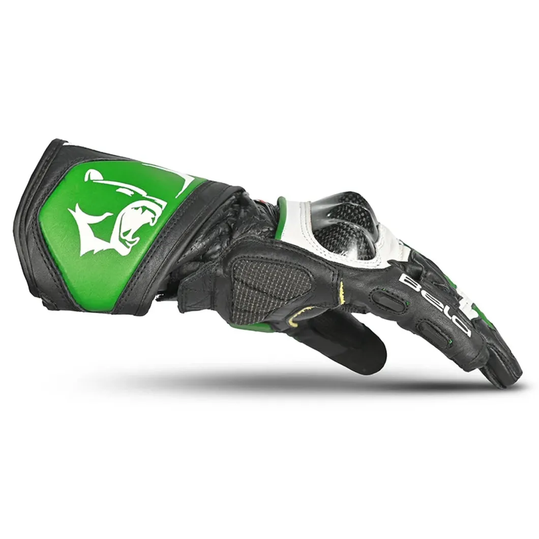 Bela Rocket Long Black/green Motorcycle Glove
