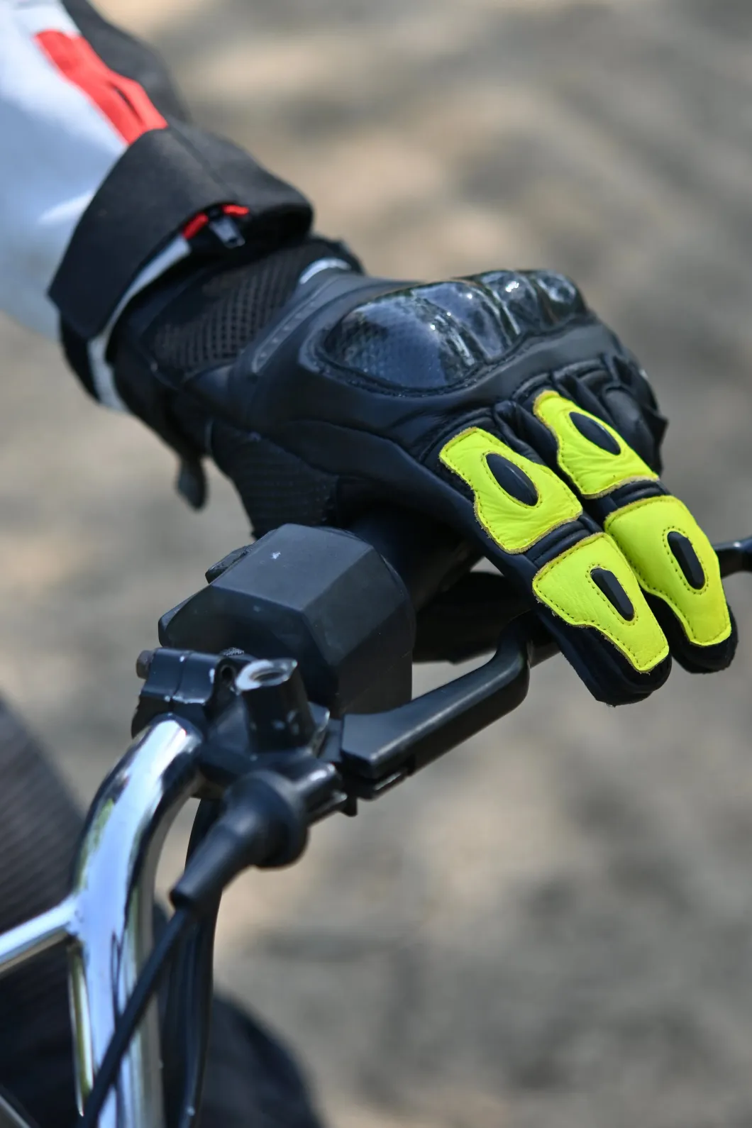 Bela Rocket Long Black Racing Motorcycle Glove