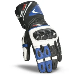 Bela Rocket Long Motorcycle Glove Black/Blue/White