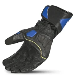 Bela Rocket Long Motorcycle Glove Black/Blue/White