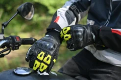 Bela Rocket Long Motorcycle Glove Black/Blue/White