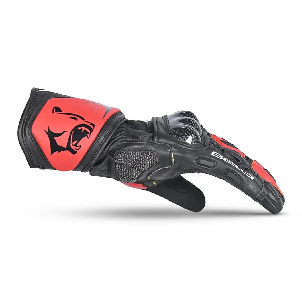 Bela Rocket Long Red/Black Racing Motorcycle Glove