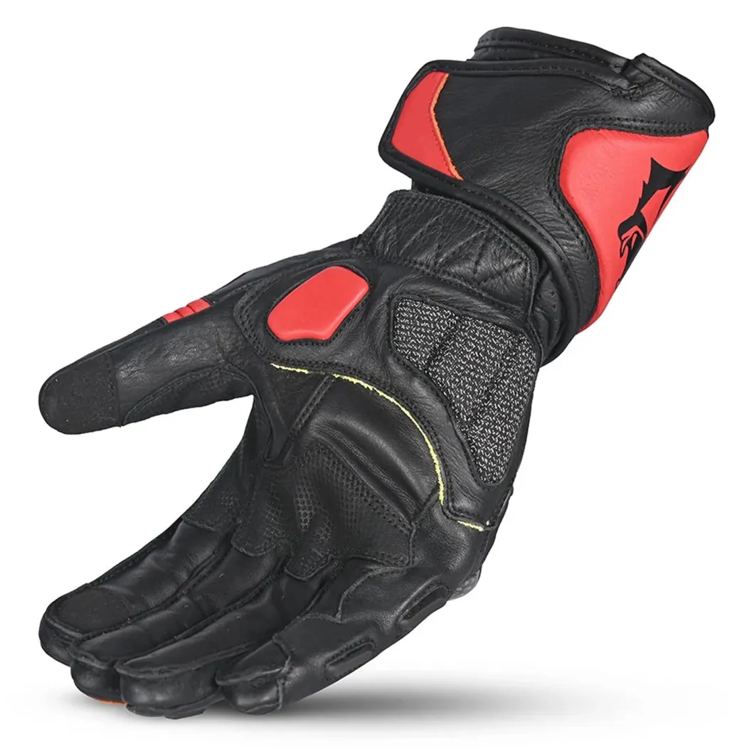 Bela Rocket Long Red/Black Racing Motorcycle Glove