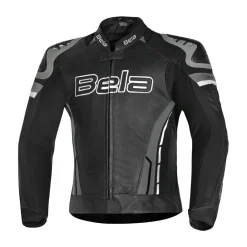 BELA ROCKET MEN'S LEATHER JACKET ANTHIRA BLACK