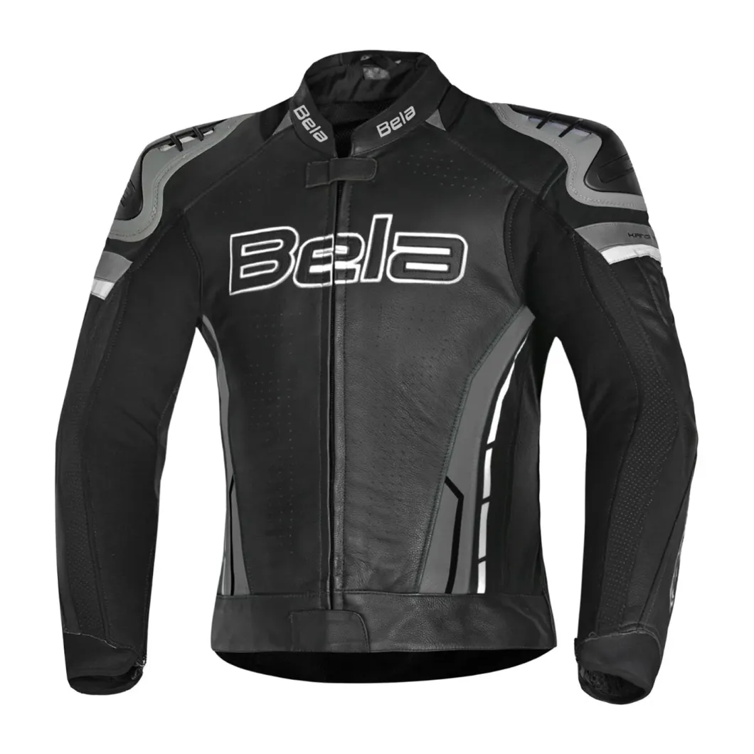 BELA ROCKET MEN'S LEATHER JACKET ANTHIRA BLACK