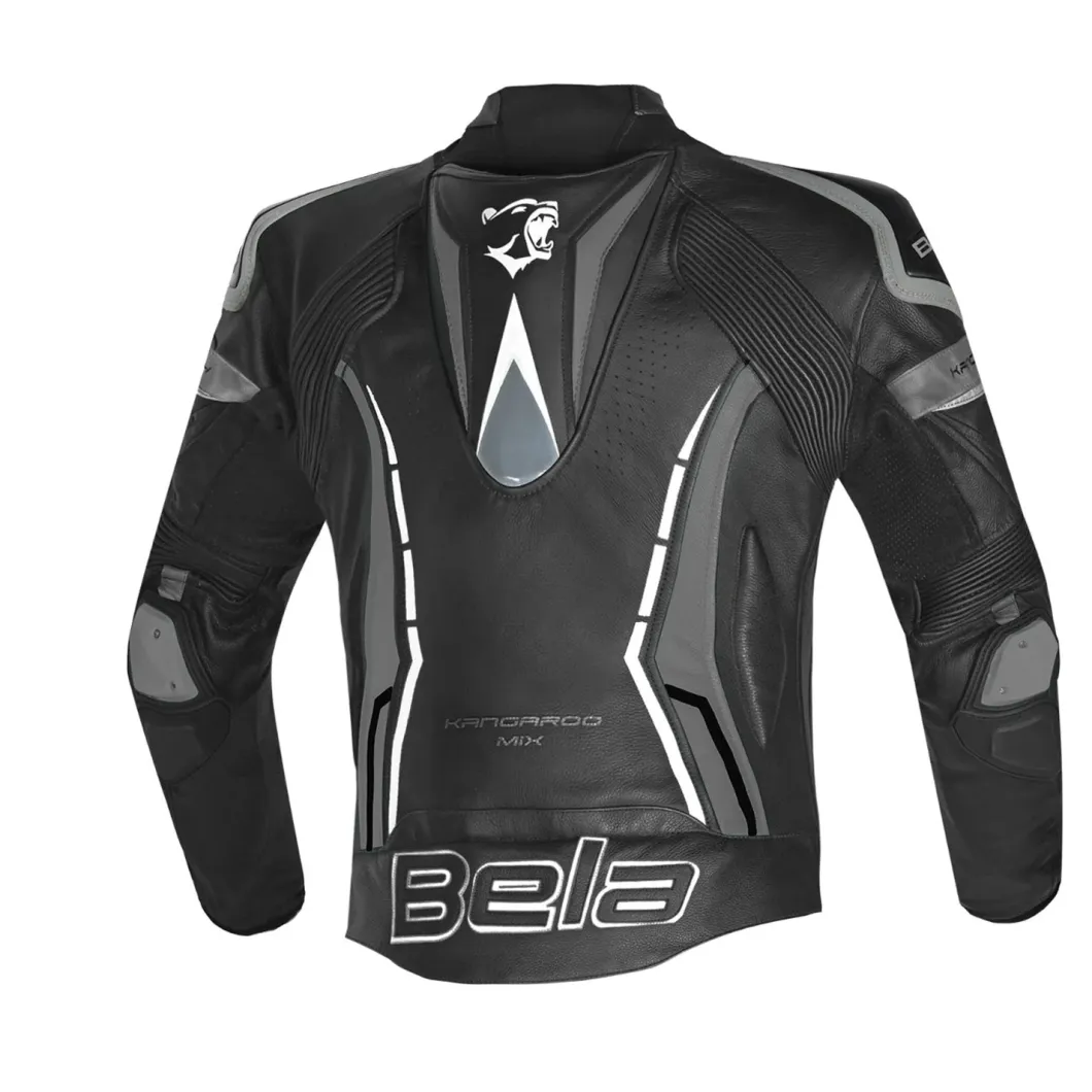 BELA ROCKET MEN'S LEATHER JACKET ANTHIRA BLACK