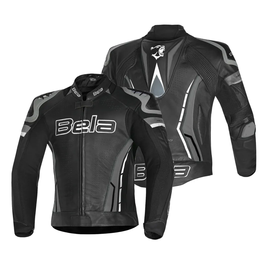 BELA ROCKET MEN'S LEATHER JACKET ANTHIRA BLACK