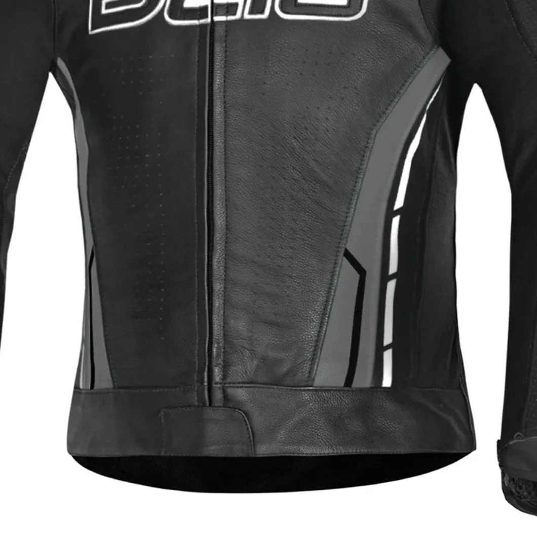 BELA ROCKET MEN'S LEATHER JACKET ANTHIRA BLACK