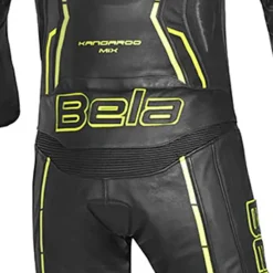 BELA ROCKET MIX KANGAROO 2PC MEN'S TRACKSUIT BLACK YELLOW FLOUR