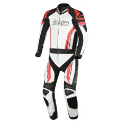 BELA ROCKET MIX KANGAROO 2 PC TUTA DI MOTO UOMO NERO BIANCO ROSSO