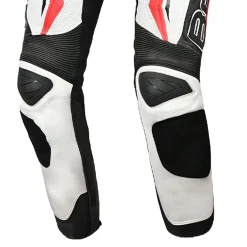 BELA ROCKET MIX KANGAROO 2 PC TUTA DI MOTO UOMO NERO BIANCO ROSSO