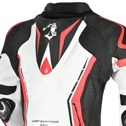 BELA ROCKET MIX KANGAROO 2 PC TUTA DI MOTO UOMO NERO BIANCO ROSSO