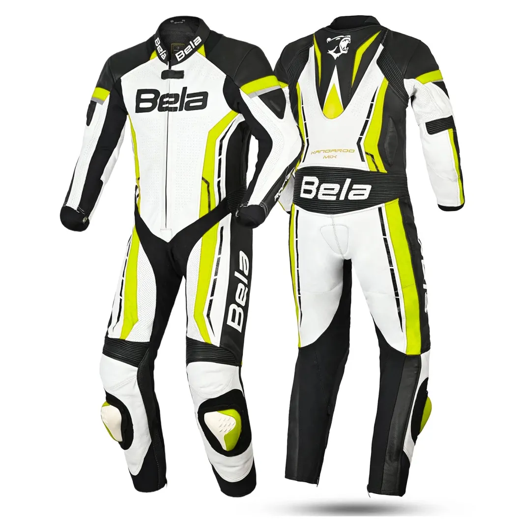 BELA ROCKET MIX KANGROO 1 PC TUTA DI MOTO BAMBINI GARILLO BIANCO