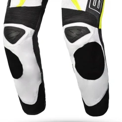 BELA ROCKET MIX KANGROO 1 PC TUTA DI MOTO DONNA BIANCO NERO GIALLO FLOU