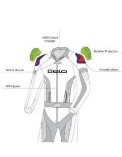 Bela Rocket 2PC Women's Kangaroo Leather Mix Suit