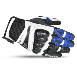 Bela Rocket Short White Blue/Black Racing Motorcycle Glove
