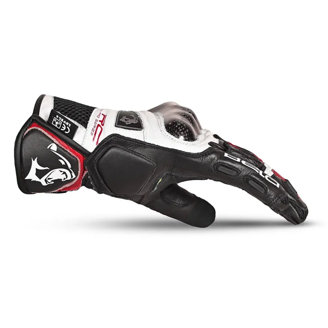 Bela Rocket Short White/Red/Black Motorcycle Glove