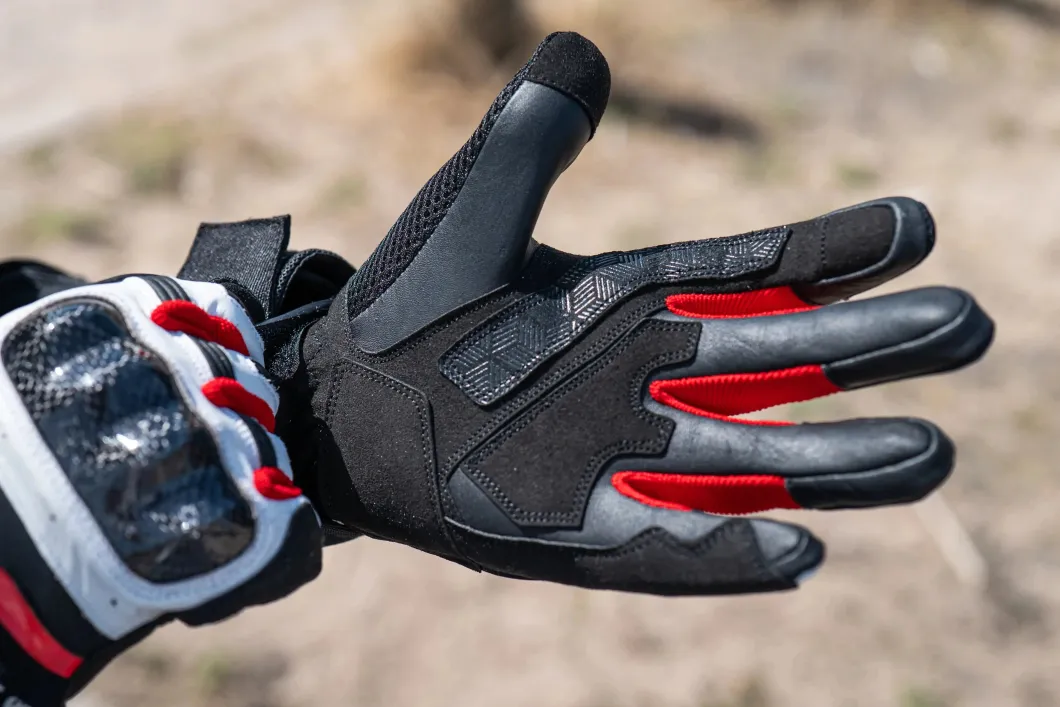 Bela Rocket Short White/Red/Black Motorcycle Glove