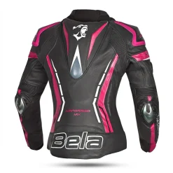 Bela Rocket Women's Jacket Black Pink (K-Leather Mix)