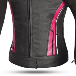 Bela Rocket Women's Jacket Black Pink (K-Leather Mix)