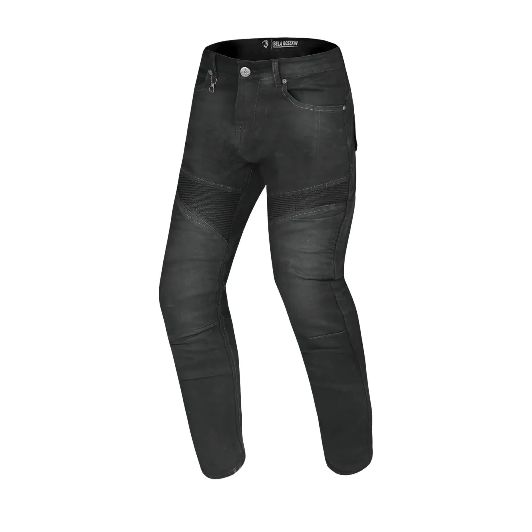 Bela Rosekin Women's Black Vaquero Motorcycle Jeans