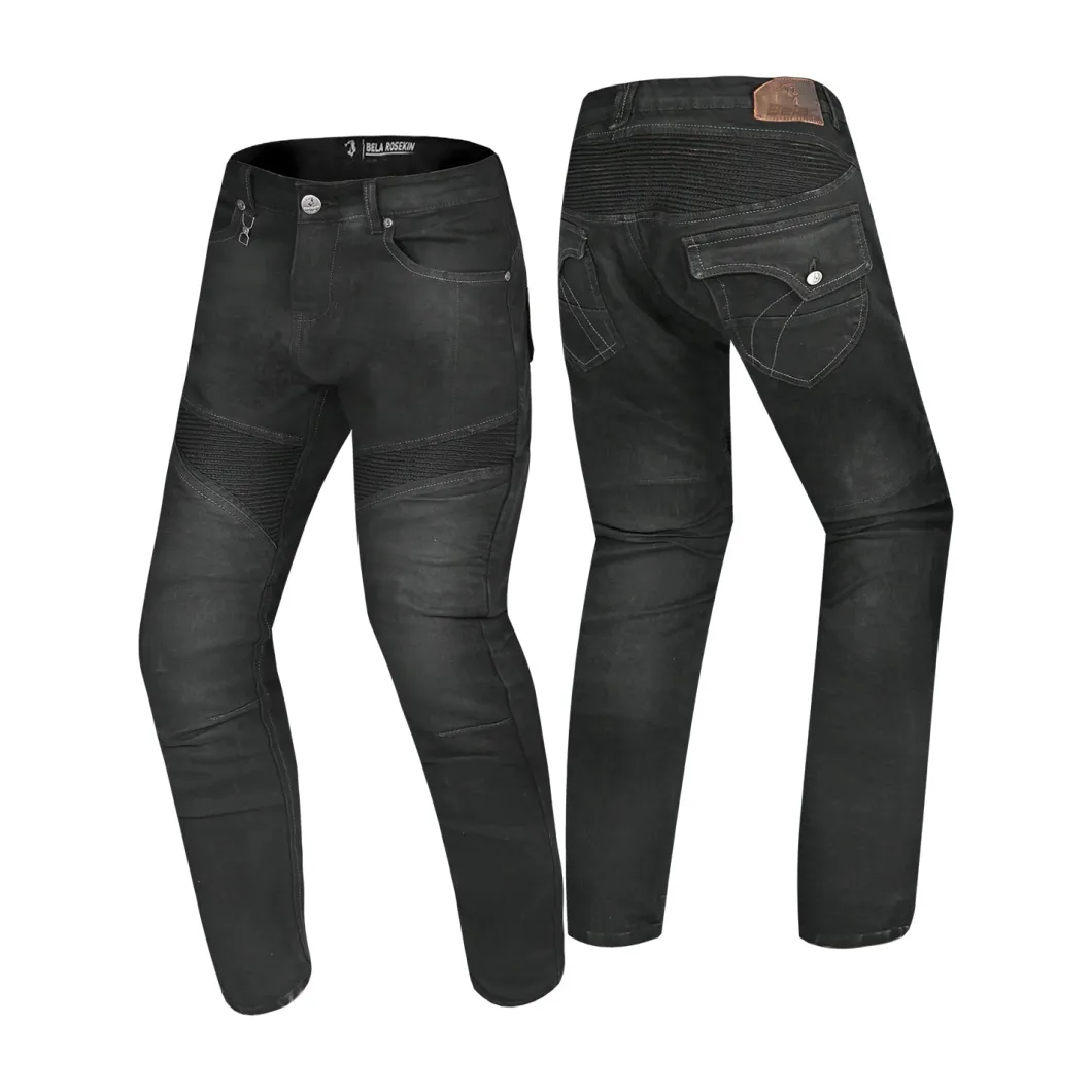 Bela Rosekin Women's Black Vaquero Motorcycle Jeans