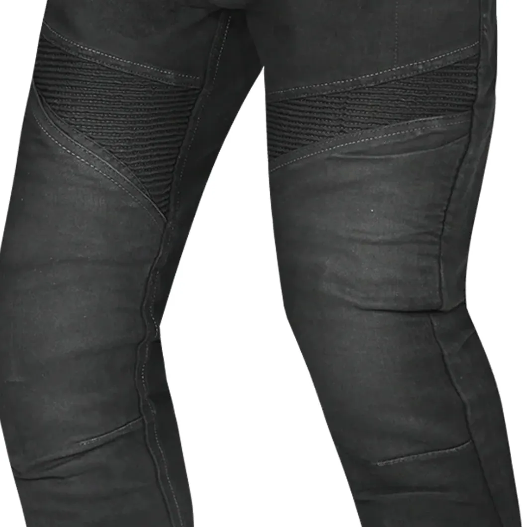 Bela Rosekin Women's Black Vaquero Motorcycle Jeans