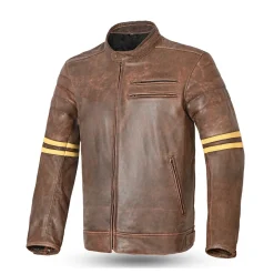 Bela Royal Rider Vintage Leather Jacket Brown/Beige