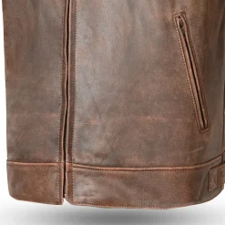 Bela Royal Rider Vintage Leather Jacket Brown/Beige