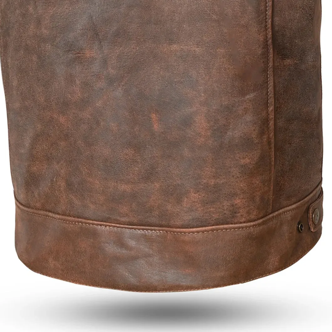 Bela Royal Rider Vintage Leather Jacket Brown/Beige