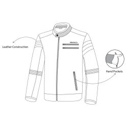 Bela Royal Rider Vintage Leather Jacket Brown/Beige