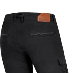 BELA RUSH CARGO PANTALONE DI MOTO UOMO NERO 30L
