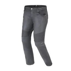 Bela Shirley Lady Wax Coated Motorcycle Jeans Grey